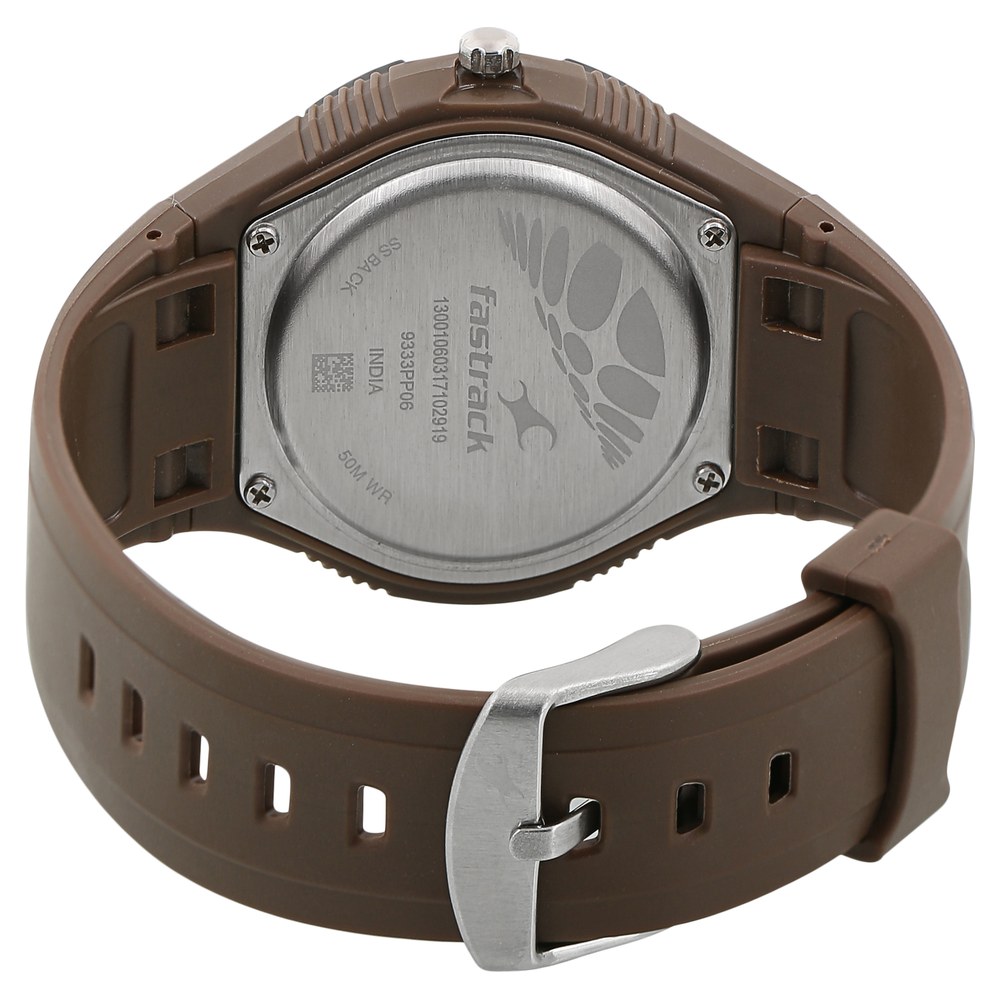 Buy Online Fastrack Quartz Analog Brown Dial Plastic Strap Watch for ...