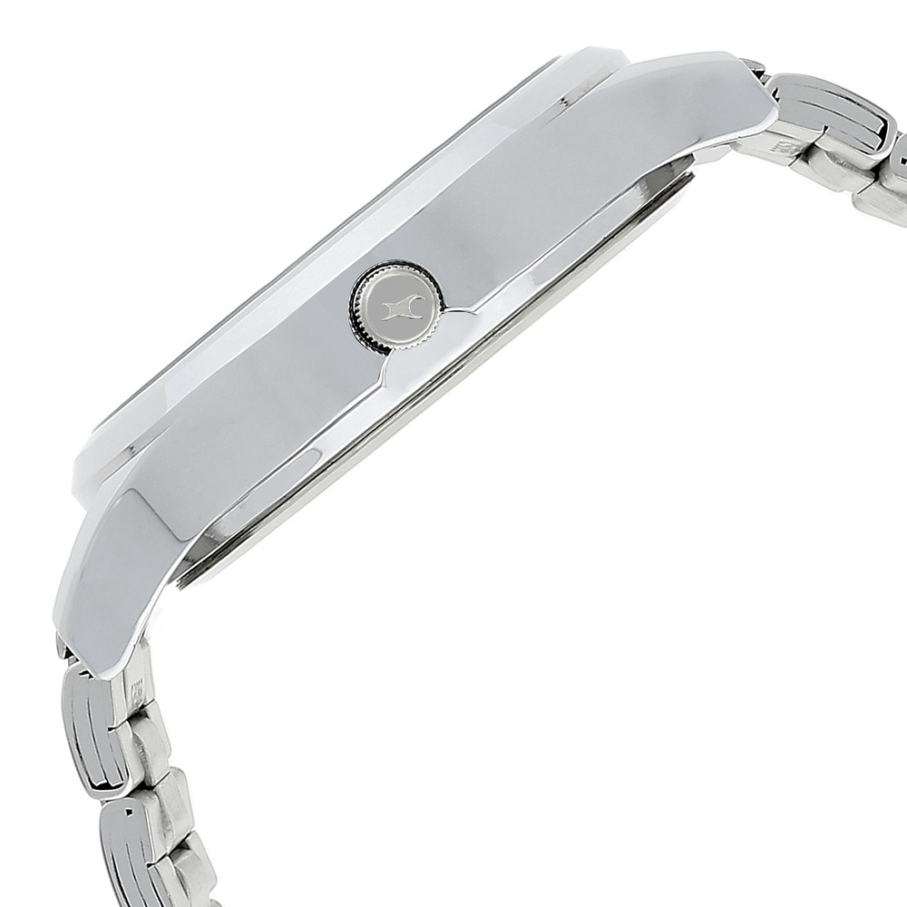 Buy Online Fastrack Bold Quartz Analog Black Dial Stainless Steel Strap ...