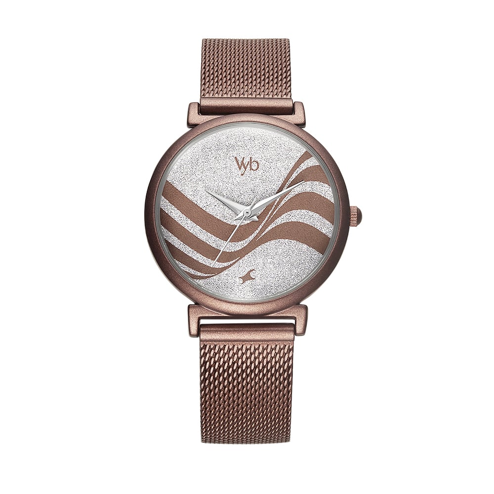 Buy Online Fastrack Vyb Seeker Quartz Analog Silver Dial Stainless