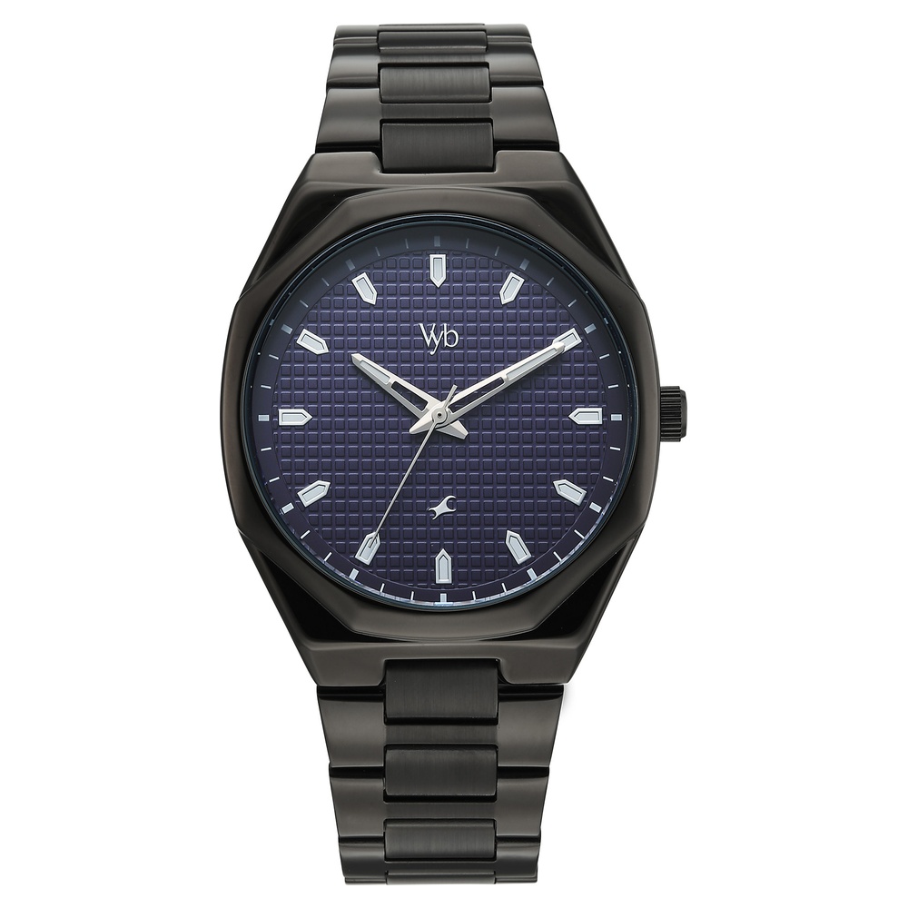 Buy Online Vyb Nimbus By Fastrack Quartz Analog Purple Dial Black