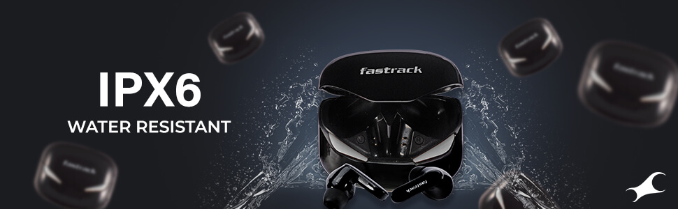 Buy Online Reflex Tunes Truly Wireless Black Ear Buds with 24 Hrs battery life ft3bka01 p Fastrack