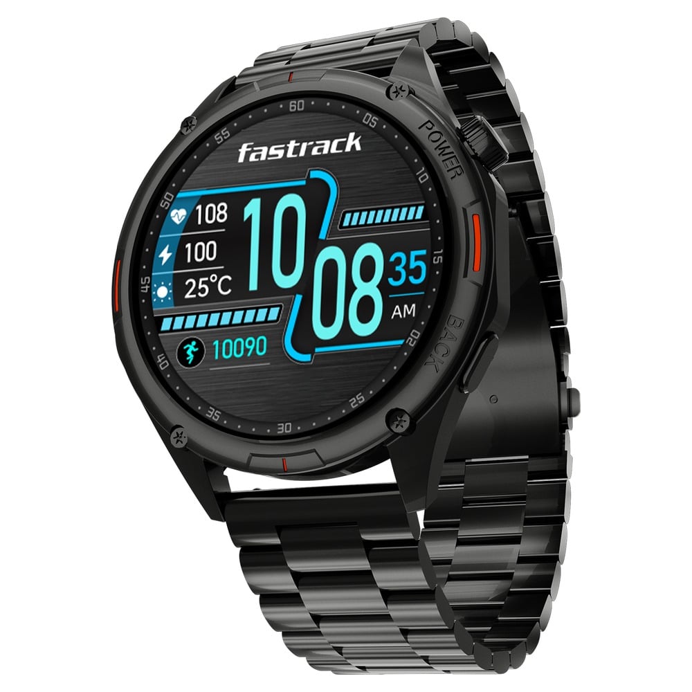 Buy Online Fastrack Marvellous FX1 Unisex Smart Watch With Grey Metal ...