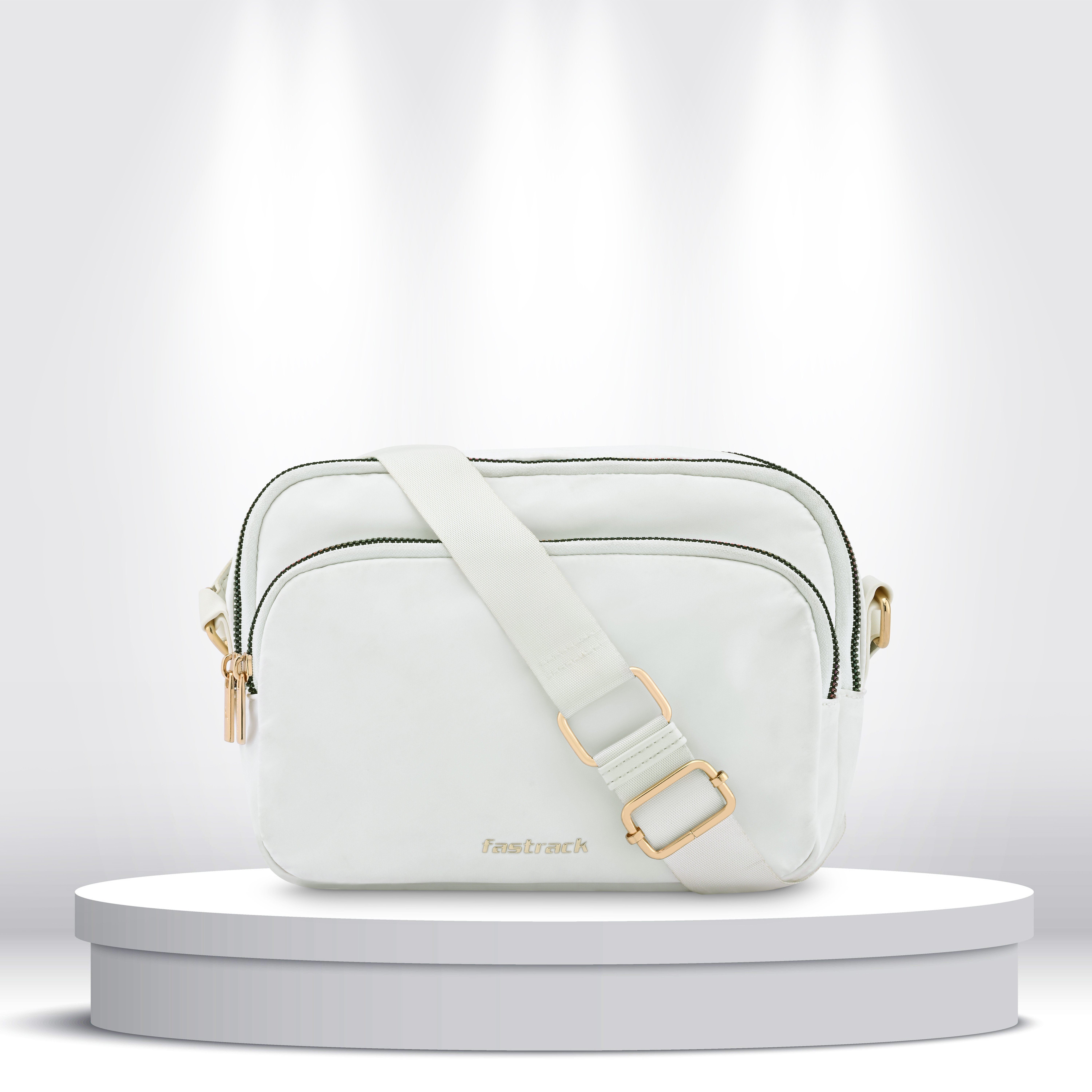 Buy Online Fastrack Iredescent Sling Bag in White f243slmen03wh1