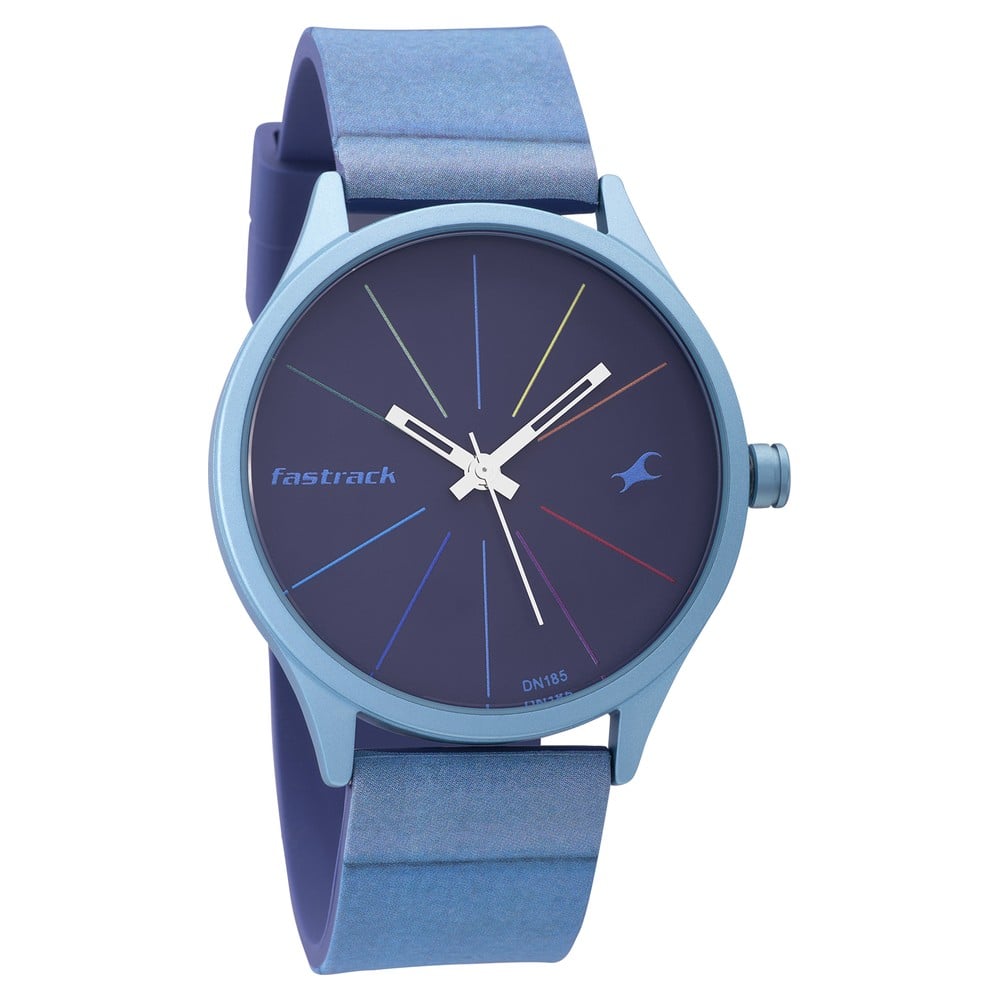 Buy Online Fastrack Topicals Quartz Analog Blue Dial Silicone
