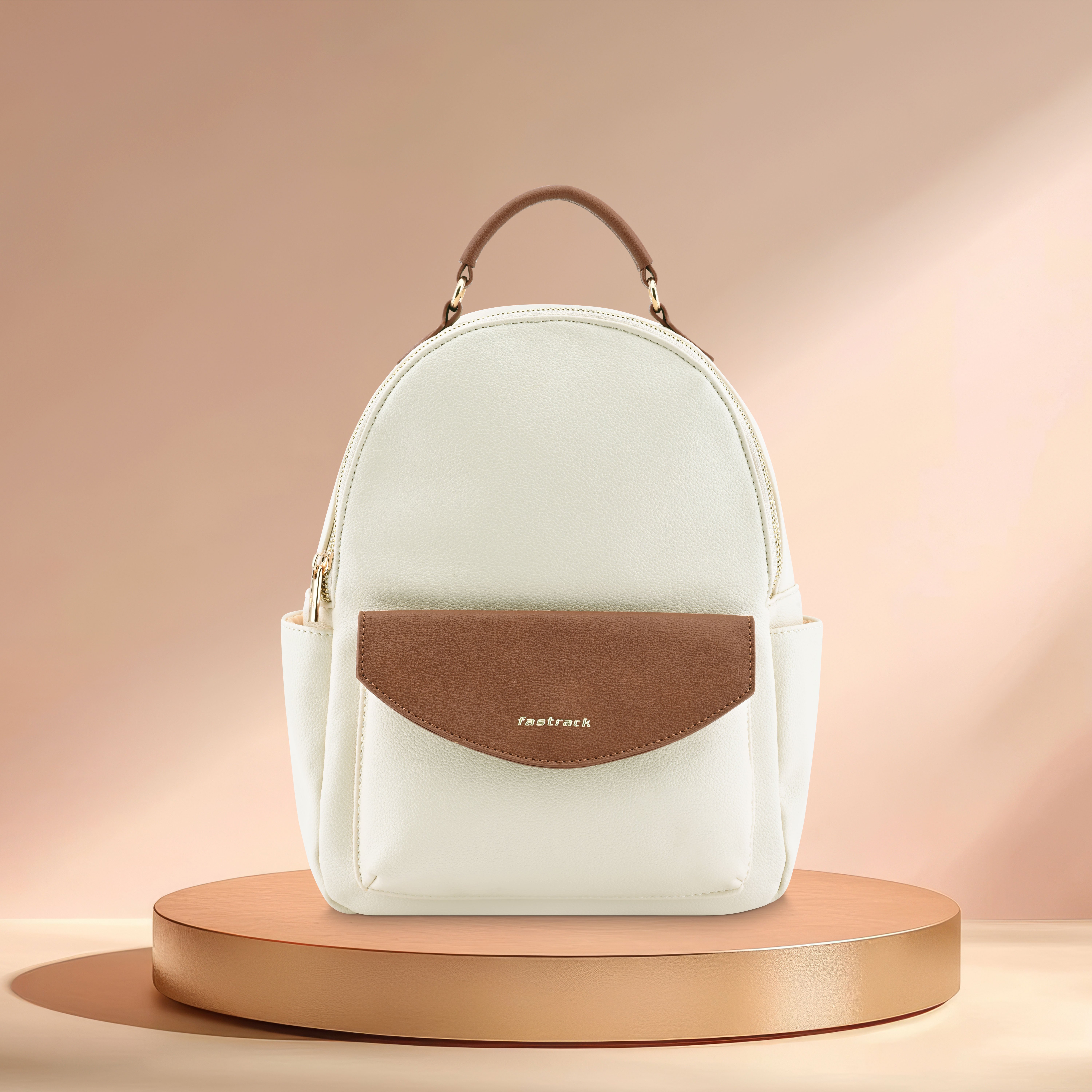 Buy Online Fastrack Colourblocked Backpack with Adjustable