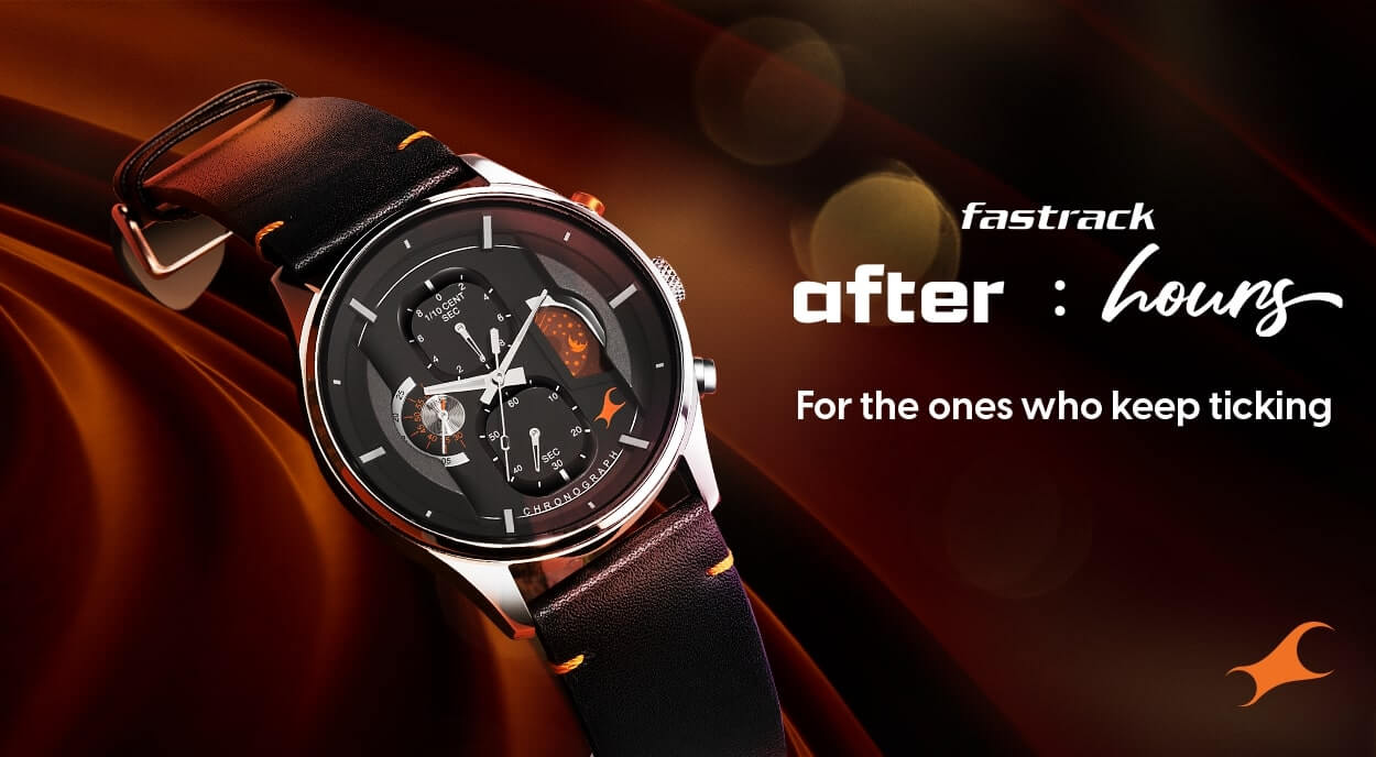 Buy Online Fastrack Opulence Sun Moon Chronograph Black Dial Black Metal Strap Analog Quartz Watch For Guys 3315km01 Fastrack