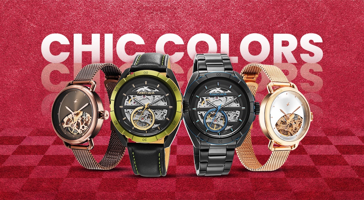 Fastrack skeleton top watches