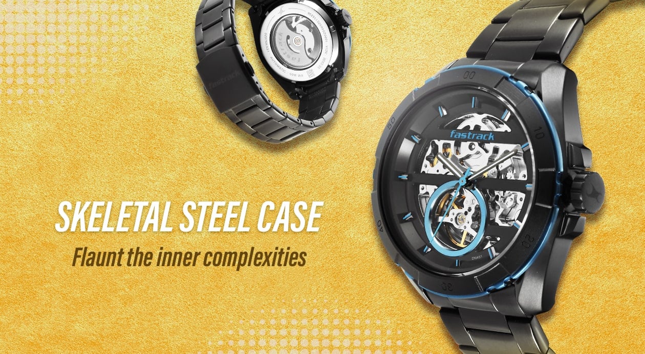 Fastrack online skeleton watches
