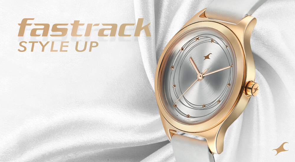 Fastrack hotsell golden watch