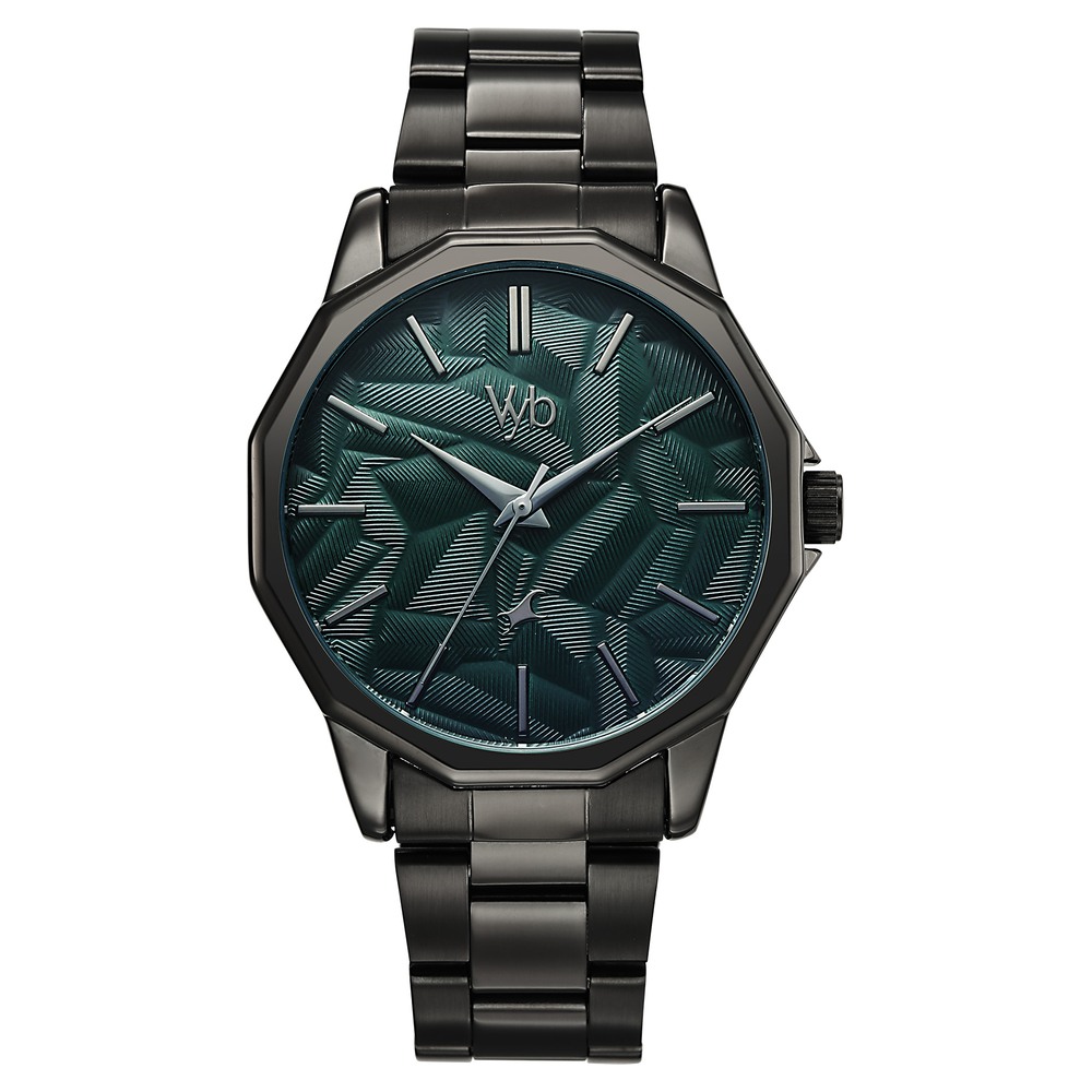 Buy Online Vyb Drift By Fastrack Quartz Analog Green Dial Black
