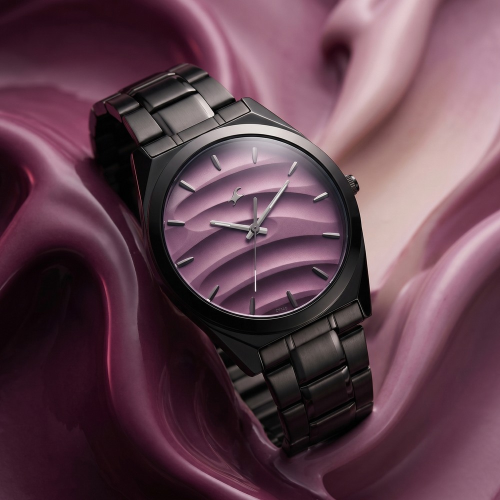 ルッコラ✮*。゜ Buy Online Fastrack Gelato Black metal strap watch with Ice Cola