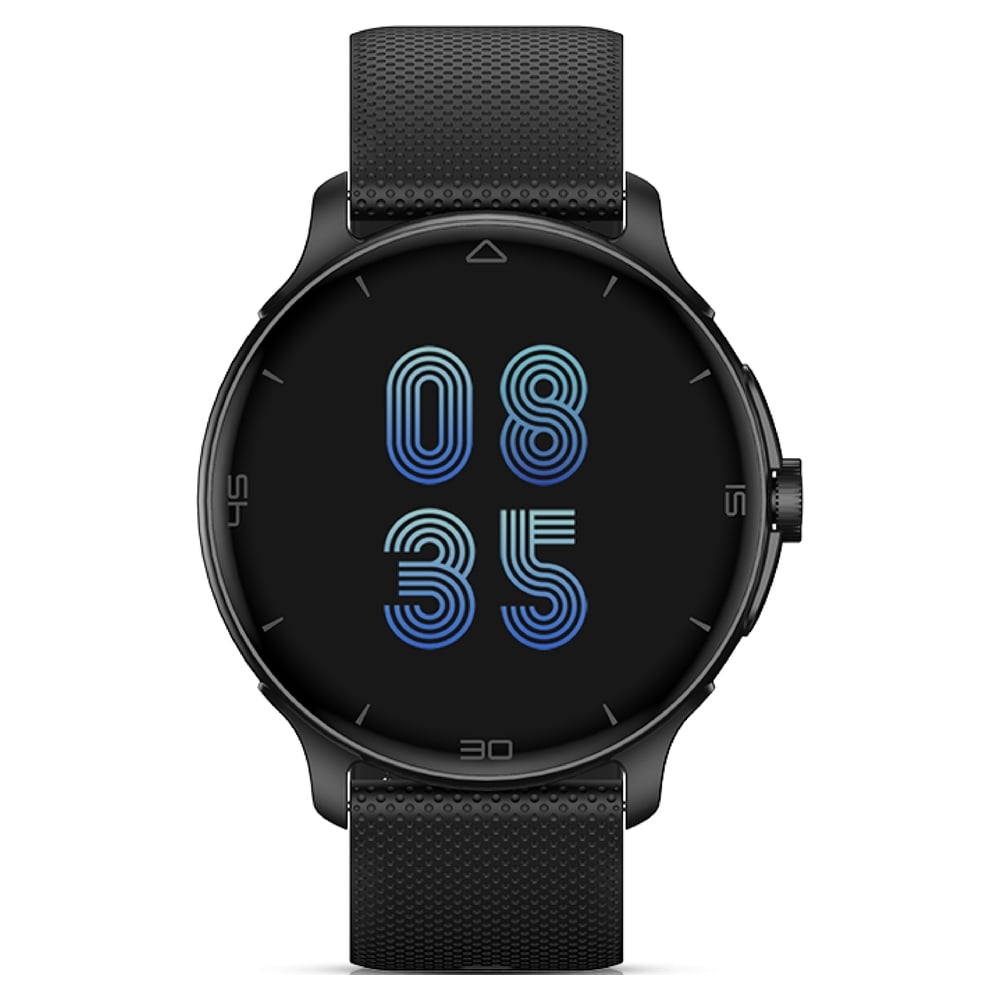 Fastrack Revoltt R1 smartwatch with round black display