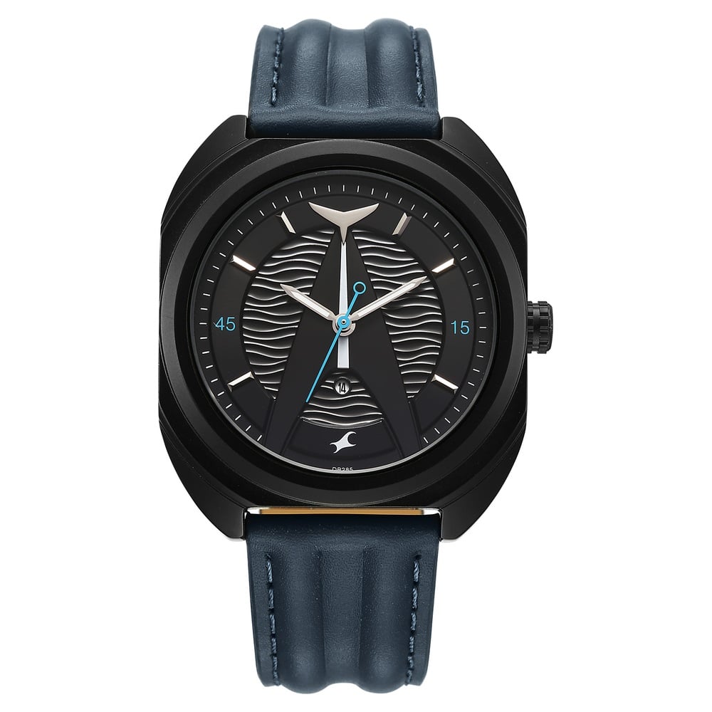 Buy Online Fastrack Oceanyx Quartz Analog with Date Black Dial Blue Strap  Watch For Guys 3326nl01 Fastrack India